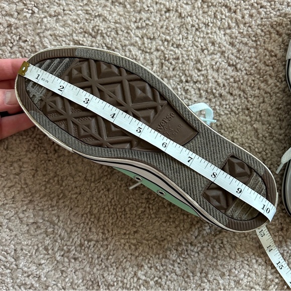 Converse Chuck Taylor All Star Herby Mint Green Canvas Low-Top Sneakers Size 8 - Picture 9 of 11